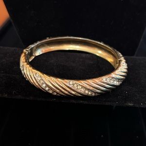 Vintage LEDO rhinestone bangle bracelet